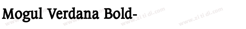 Mogul Verdana Bold字体转换
